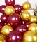 Burgundy and Gold Balloons Set 63PCS Latex Shiny Helium 12 Inch Maroon Gold Balloons Metallic for Birthday Graduation Anniversary Party Decorations
